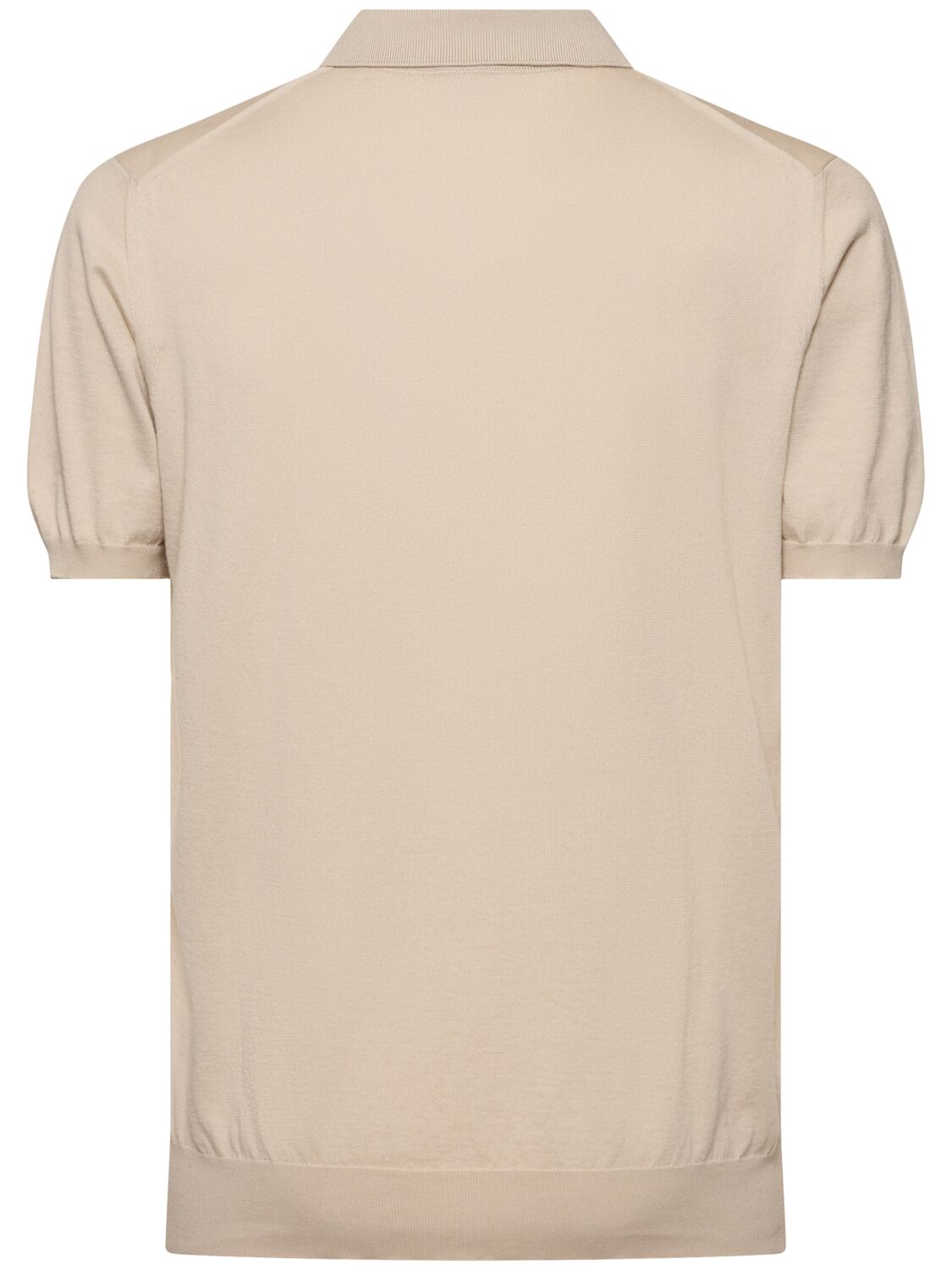 KITON COTTON ZIPPED POLO 