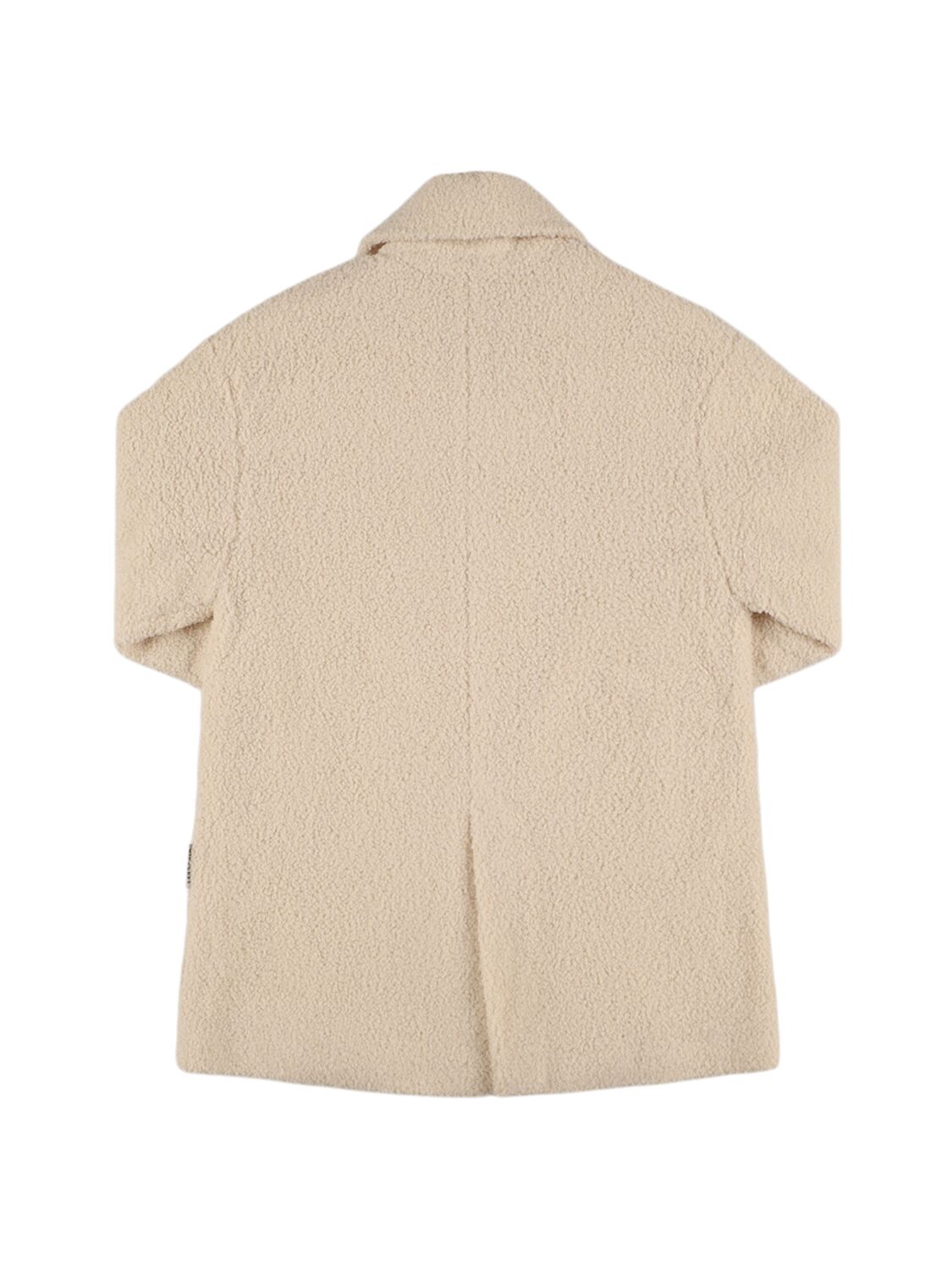 Mipounet Ada Padded Teddy Long Coat In Beige