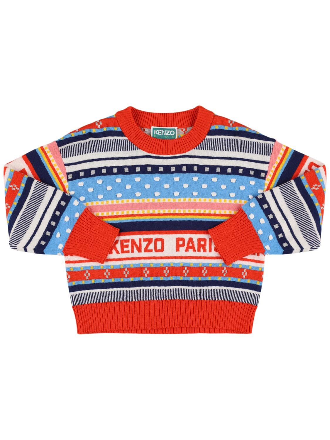 Cotton Blend Knit Sweater