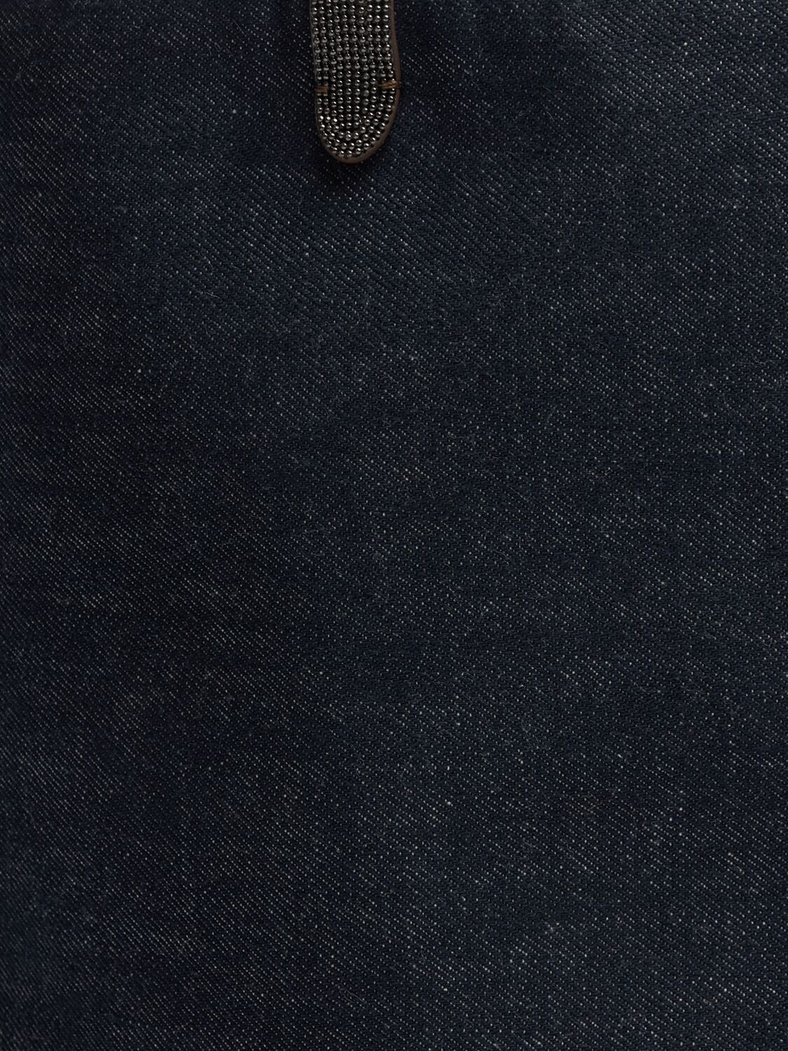 BRUNELLO CUCINELLI NO FADE CANVAS TOTE BAG 