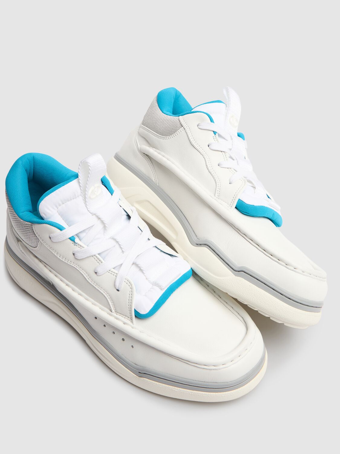 Valentino Runboot Mid Sneakers In White White Sil