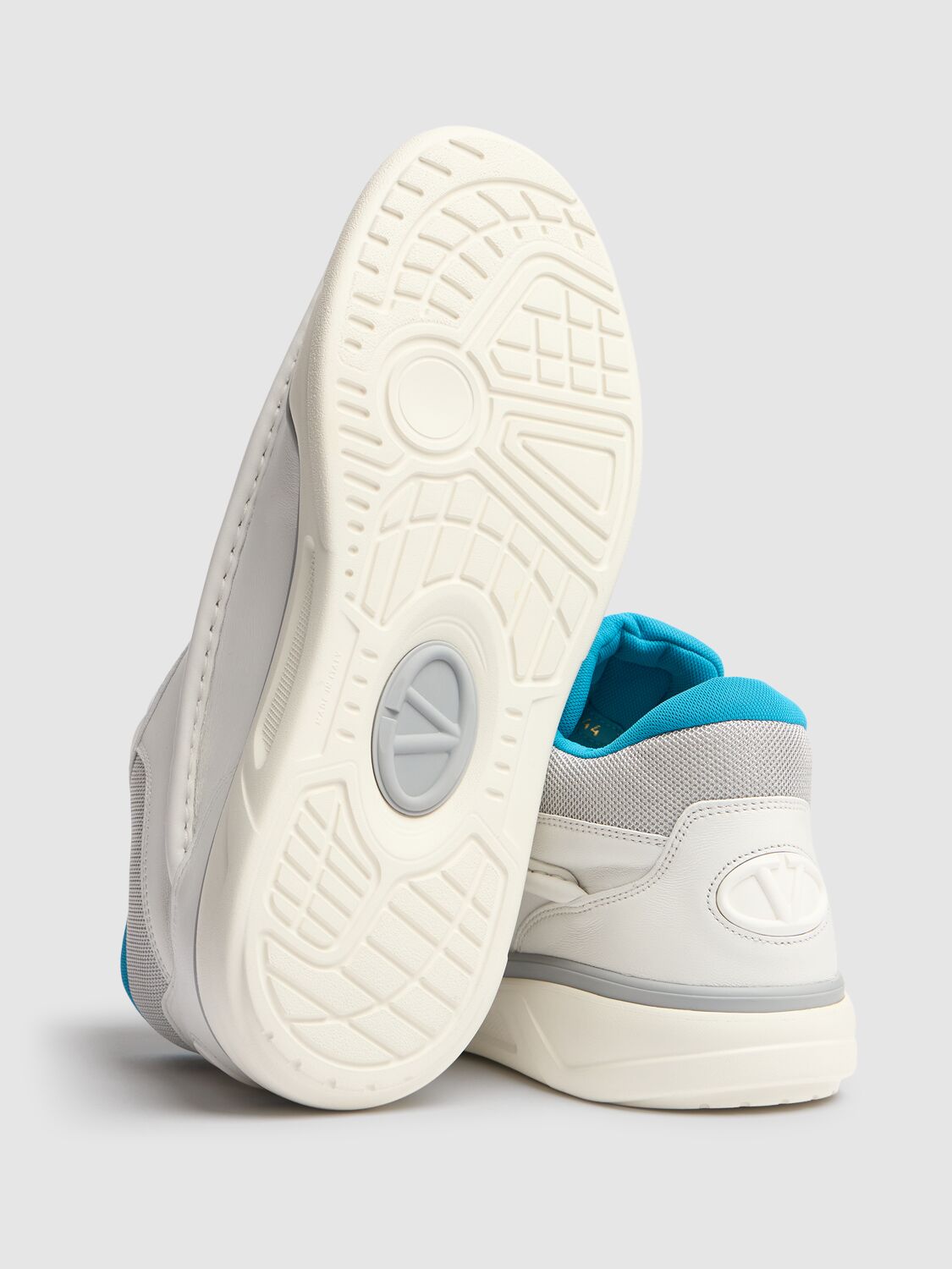 Valentino Runboot Mid Sneakers In White White Sil