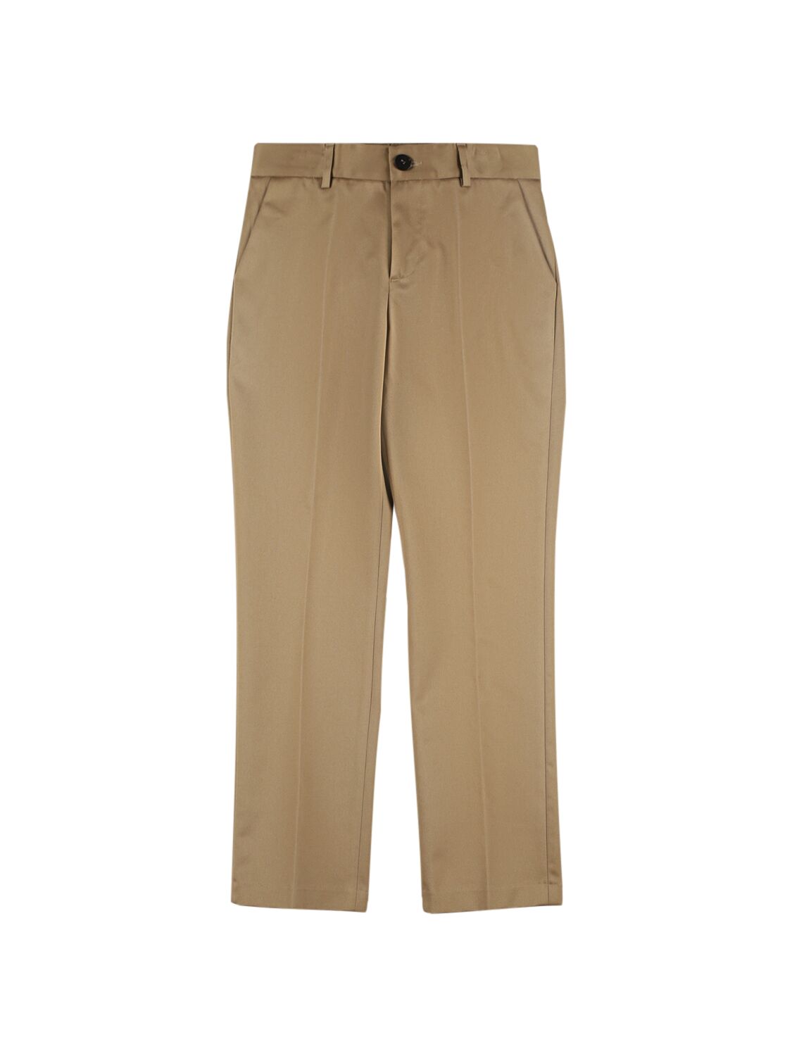 Versace Cotton Satine Gabardine Pants In Sand