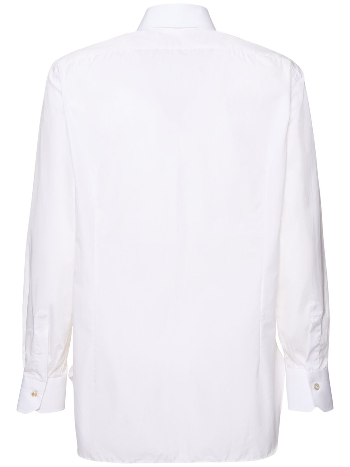 Shop Kiton Cotton Shirt In White