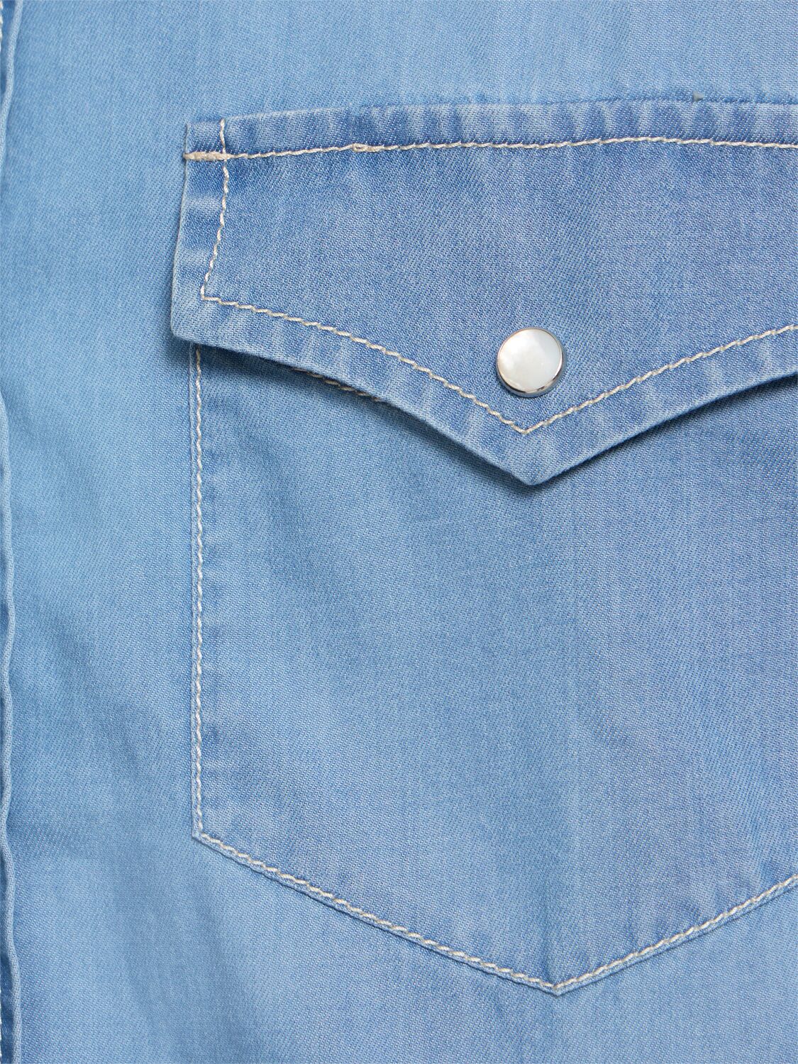 Brunello Cucinelli Long-sleeved Shirt In Blue
