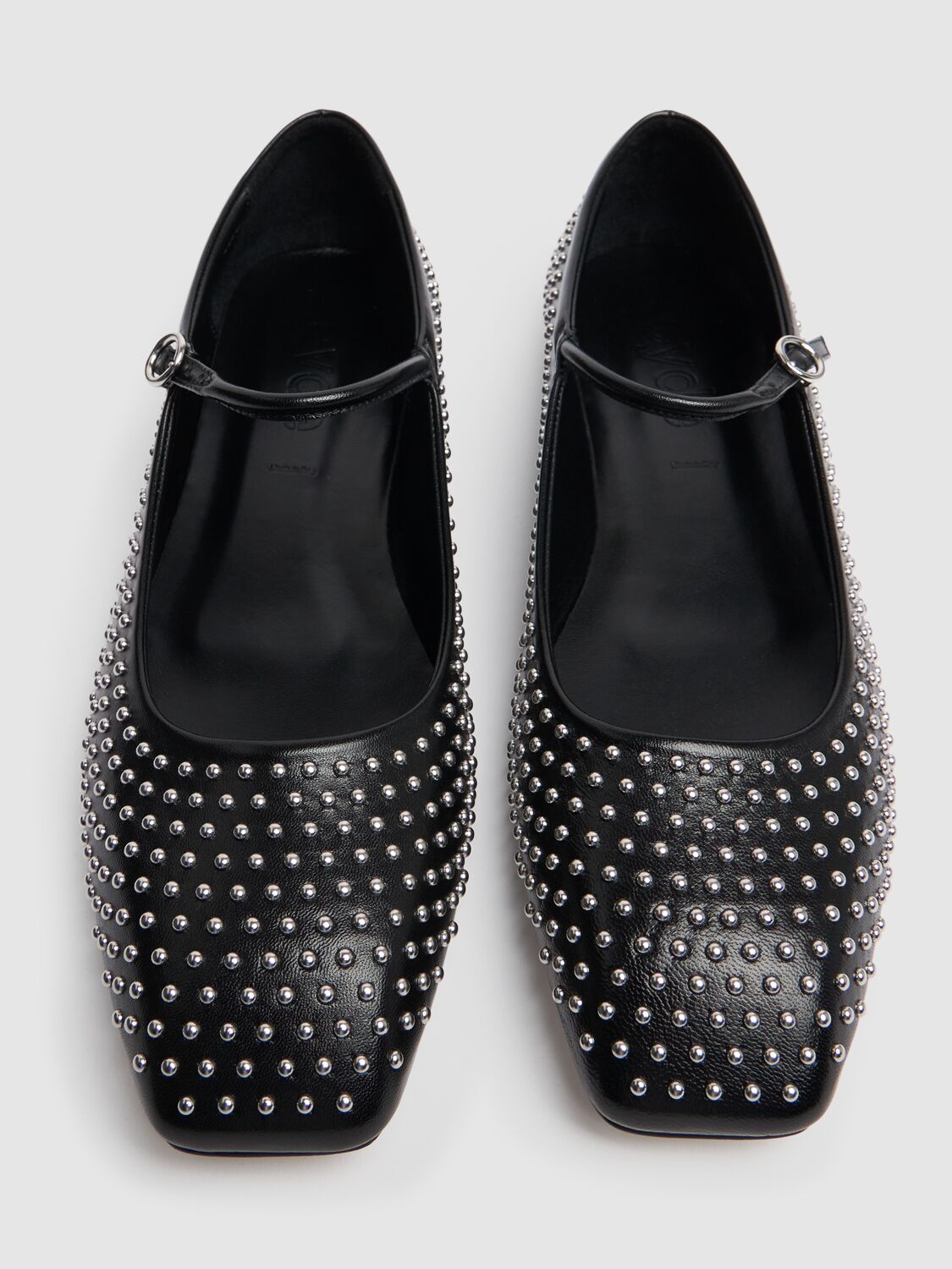  Aeyde 10mm Uma Mini Studs Nappa Leather Flats 