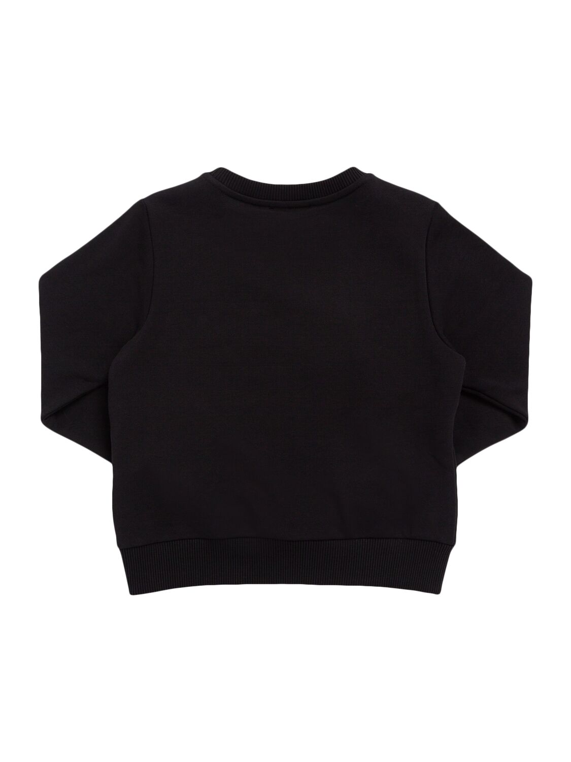 Balmain Printed Cotton Sweatshirt In Black