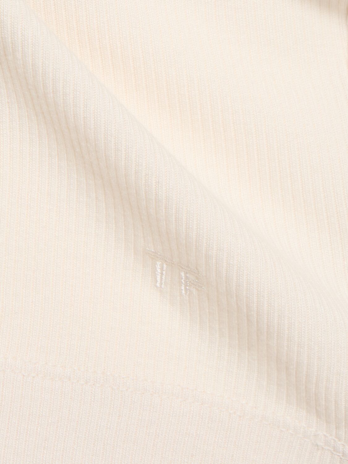 Shop Tom Ford Cotton & Modal Ribbed Henley T-shirt In Ivory