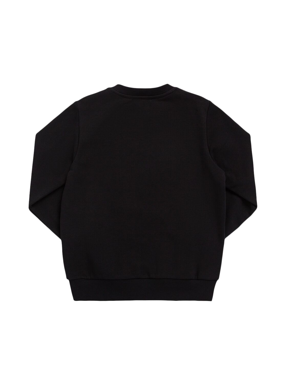 Balmain Printed Cotton Sweatshirt In Black