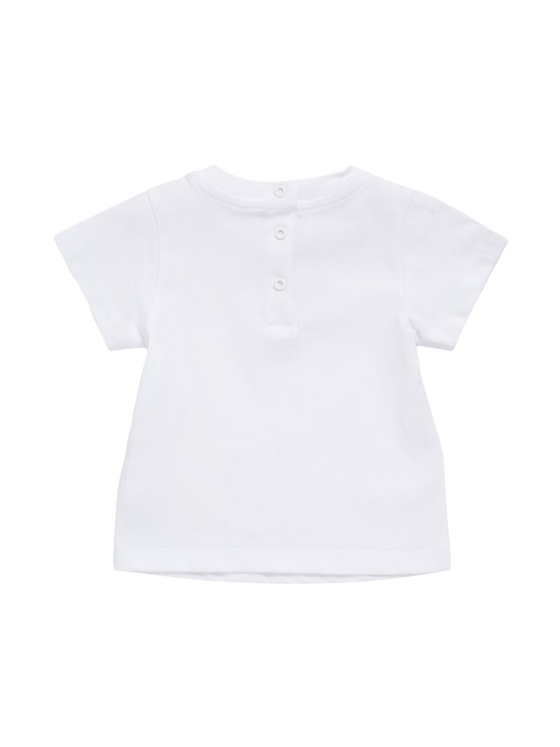 BALMAIN PRINTED COTTON JERSEY T-SHIRT 