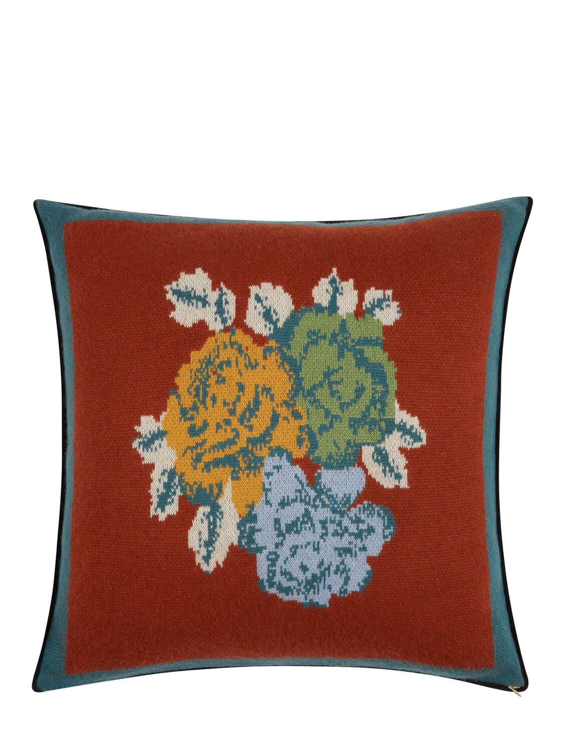 Image of Ankara Rust Plumbago Cushion