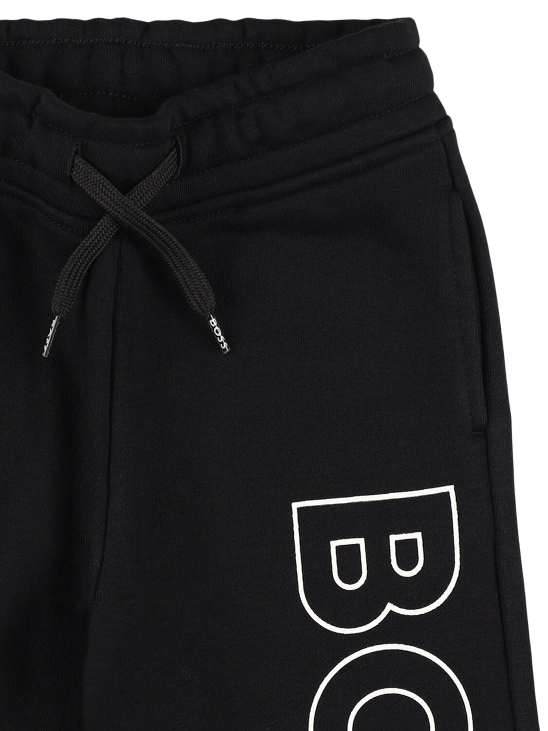 Shop Hugo Boss Cotton Blend Zip Sweatshirt & Sweatpants In Black
