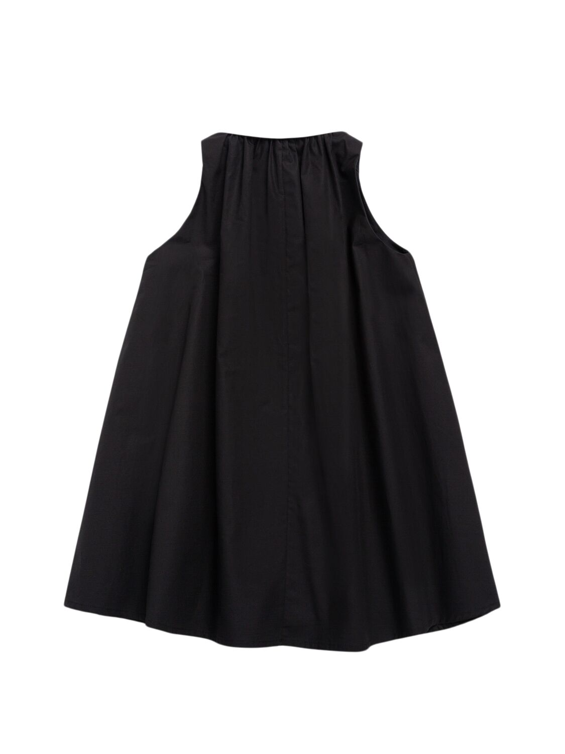 Balmain Cotton Poplin Shirt Dress In Black