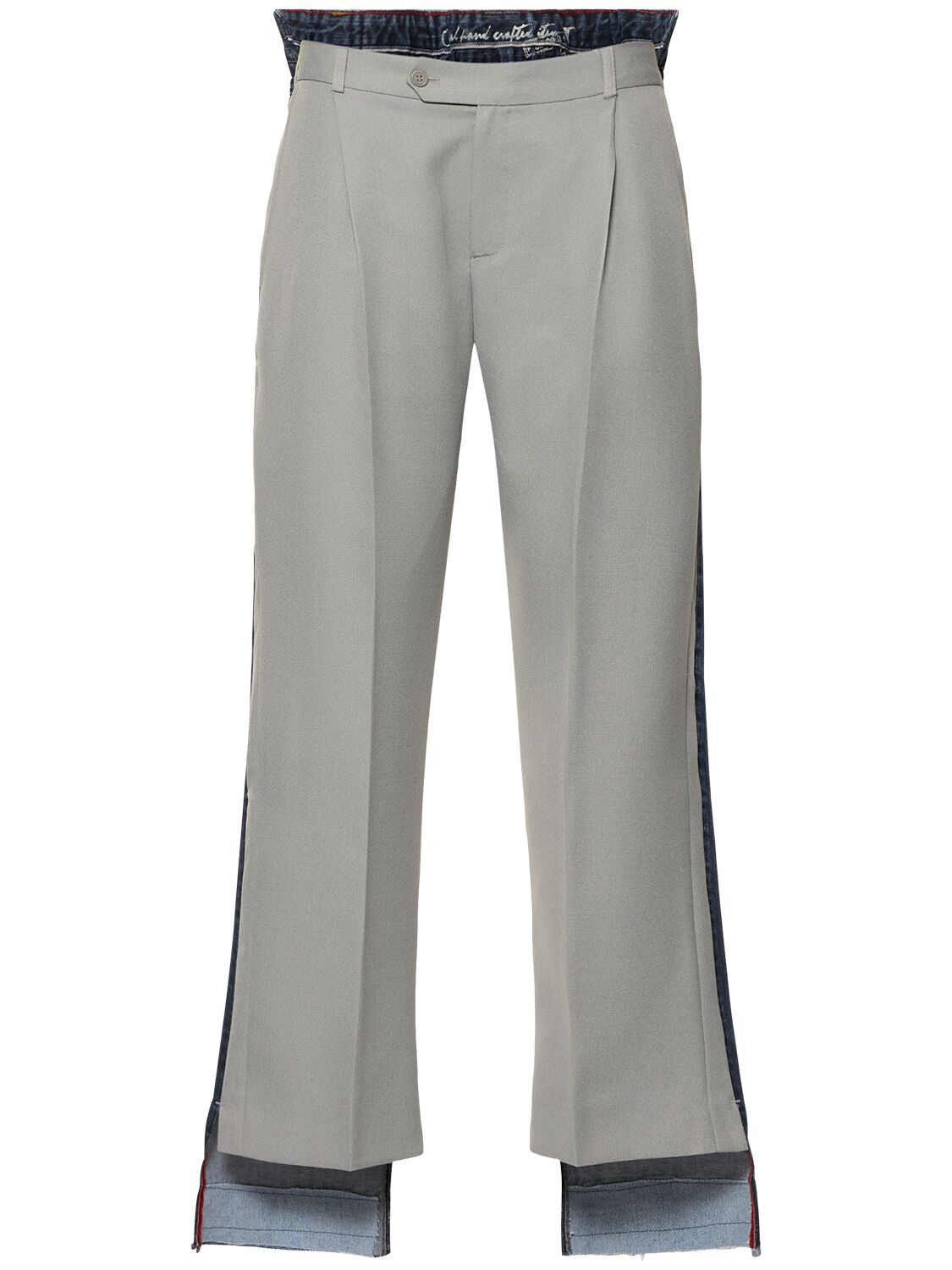 Tailored 
Denim Wide Leg Pants