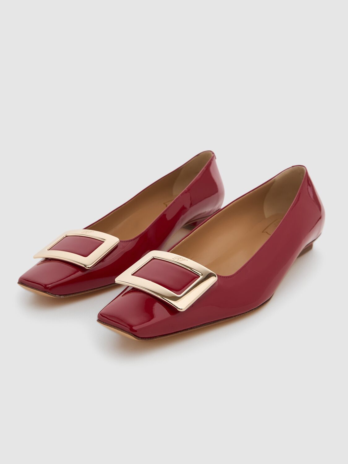 ROGER VIVIER 25MM BELLE VIVIER PATENT LEATHER HEELS 