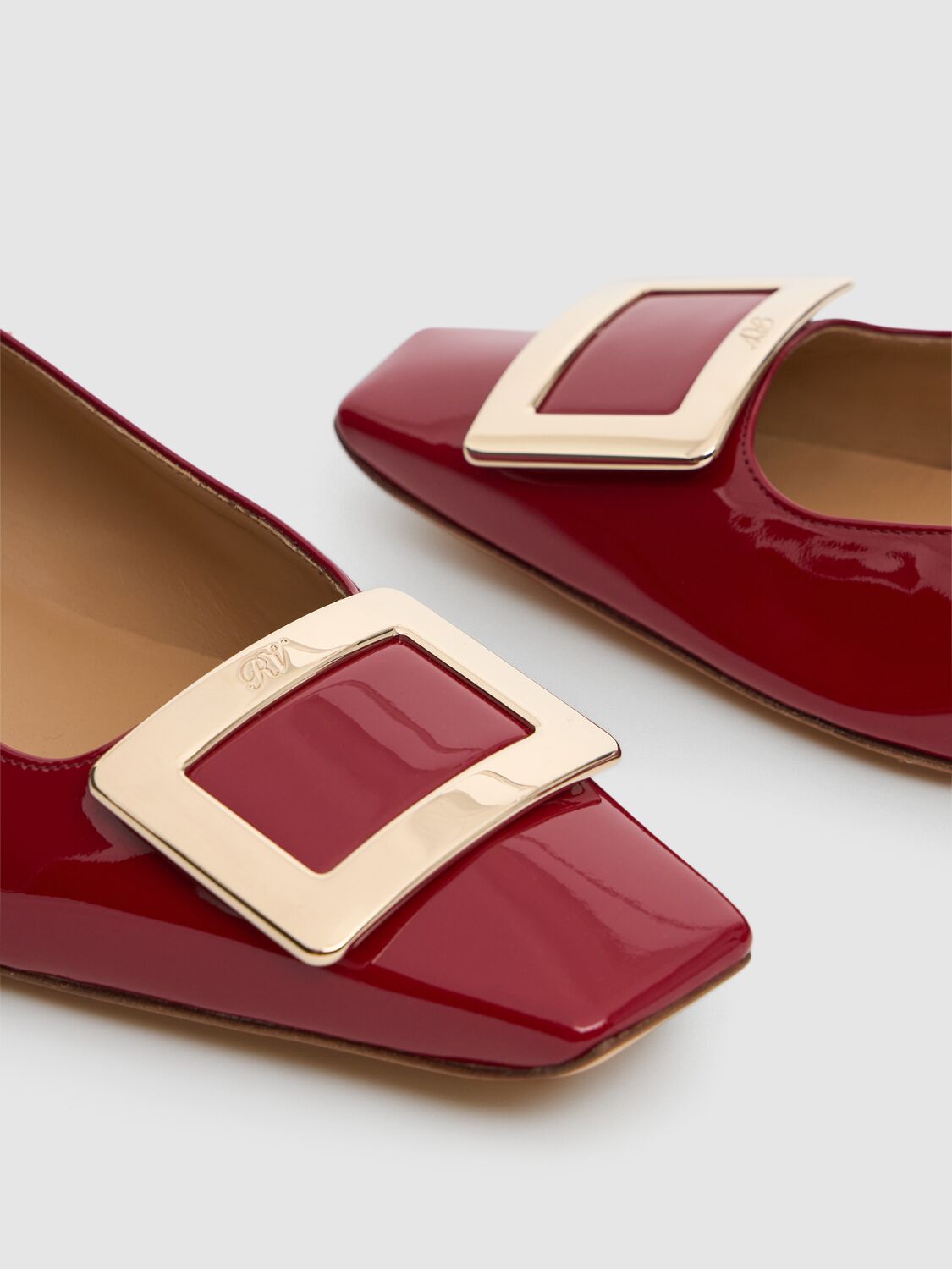 ROGER VIVIER 25MM BELLE VIVIER PATENT LEATHER HEELS 