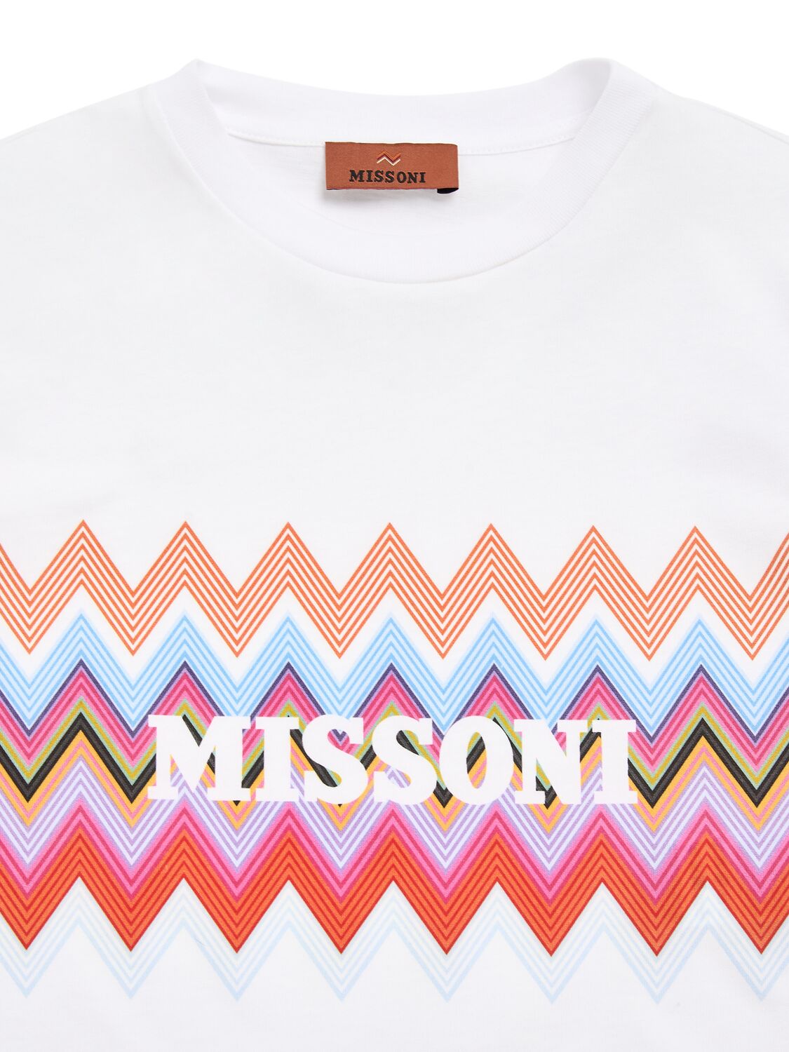 MISSONI PRINTED COTTON JERSEY T-SHIRT 