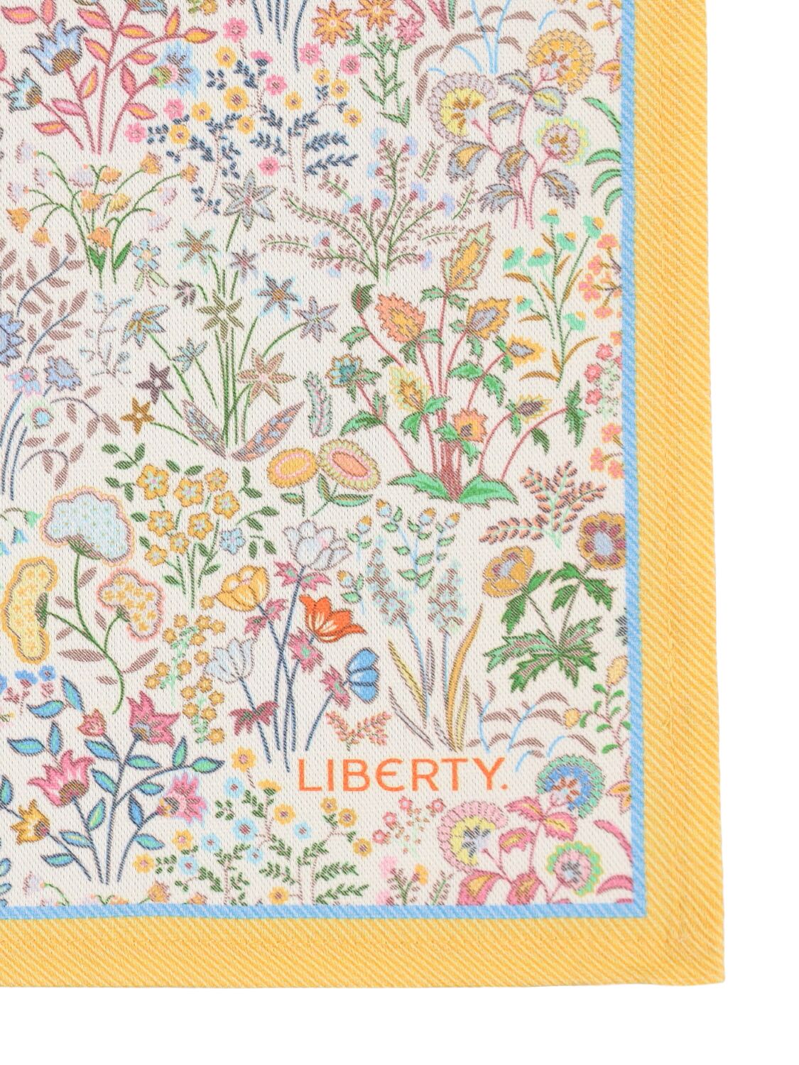 Shop Liberty Shepherly Song Tea Towel In Orange