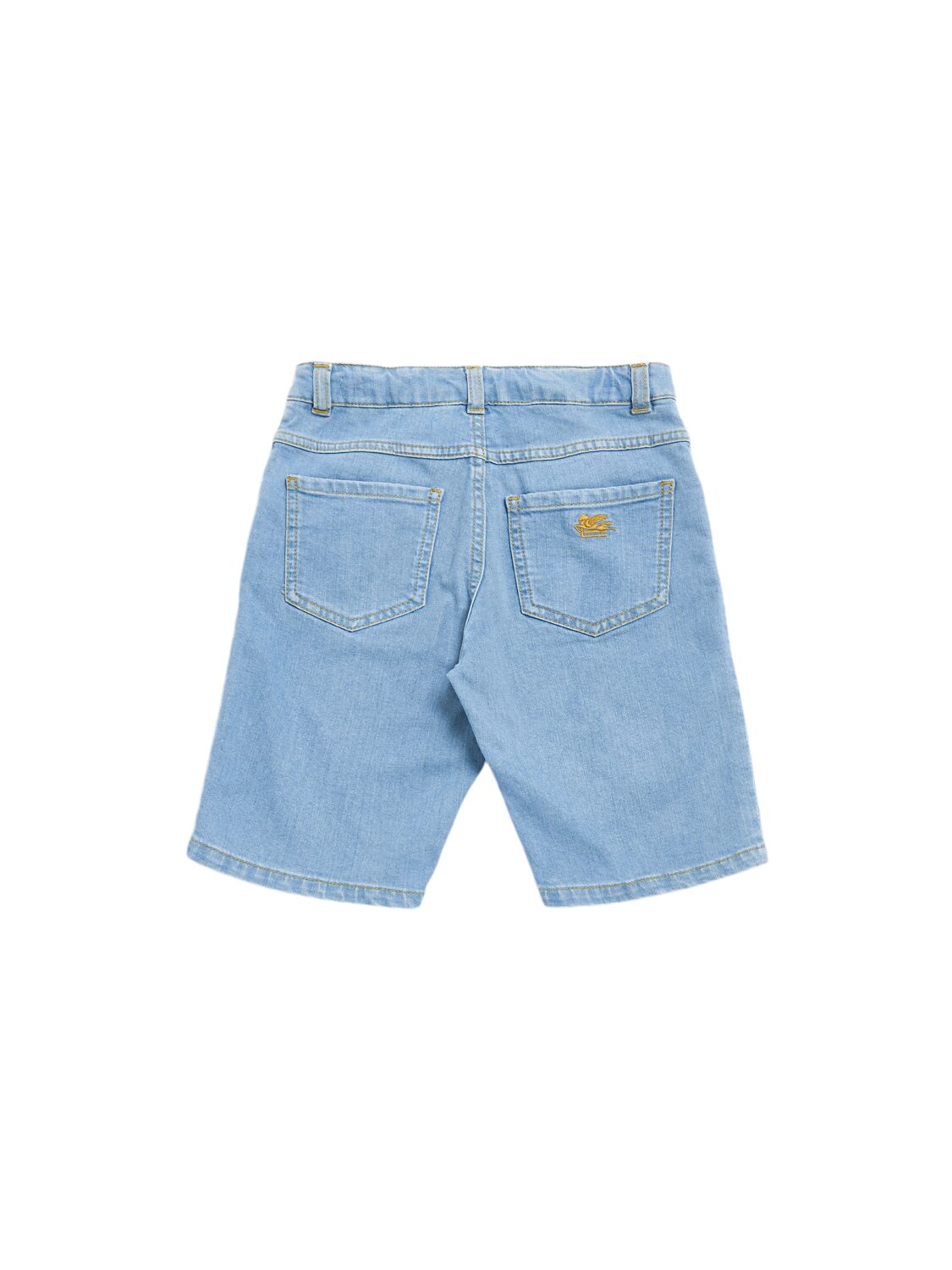Etro Stretch Denim Shorts In Denim