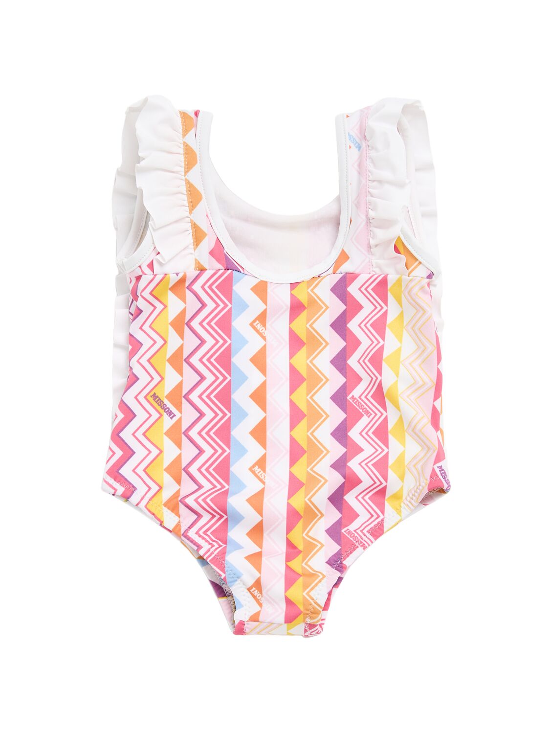 Missoni Printed Lycra One Piece Swimsuit In Multicolor