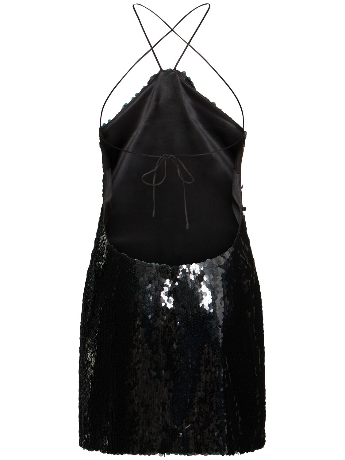 Vestito Con Paillettes E Rosa