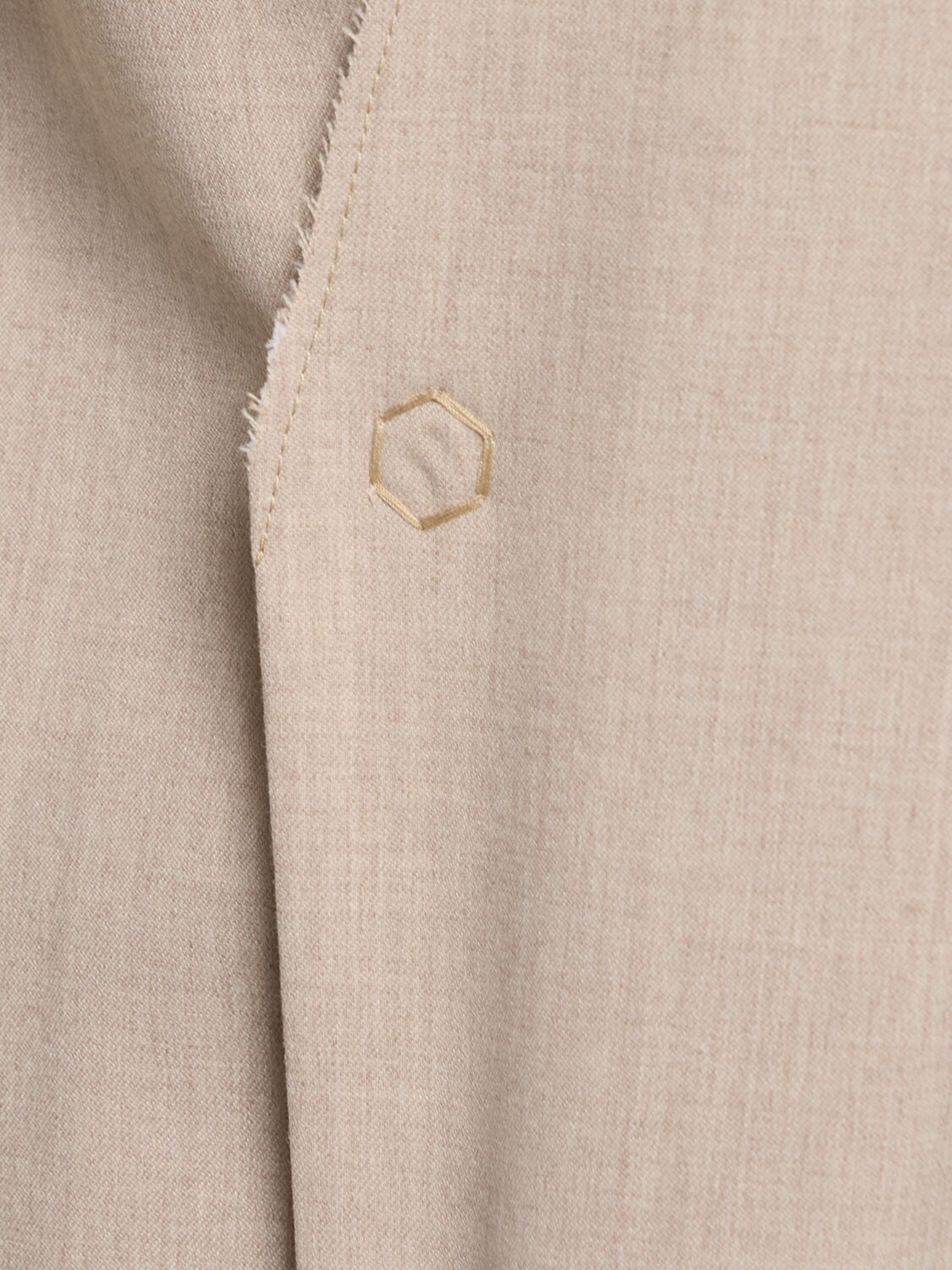 Shop Mm6 Maison Margiela Tailored Viscose Blend Blazer In Taupe
