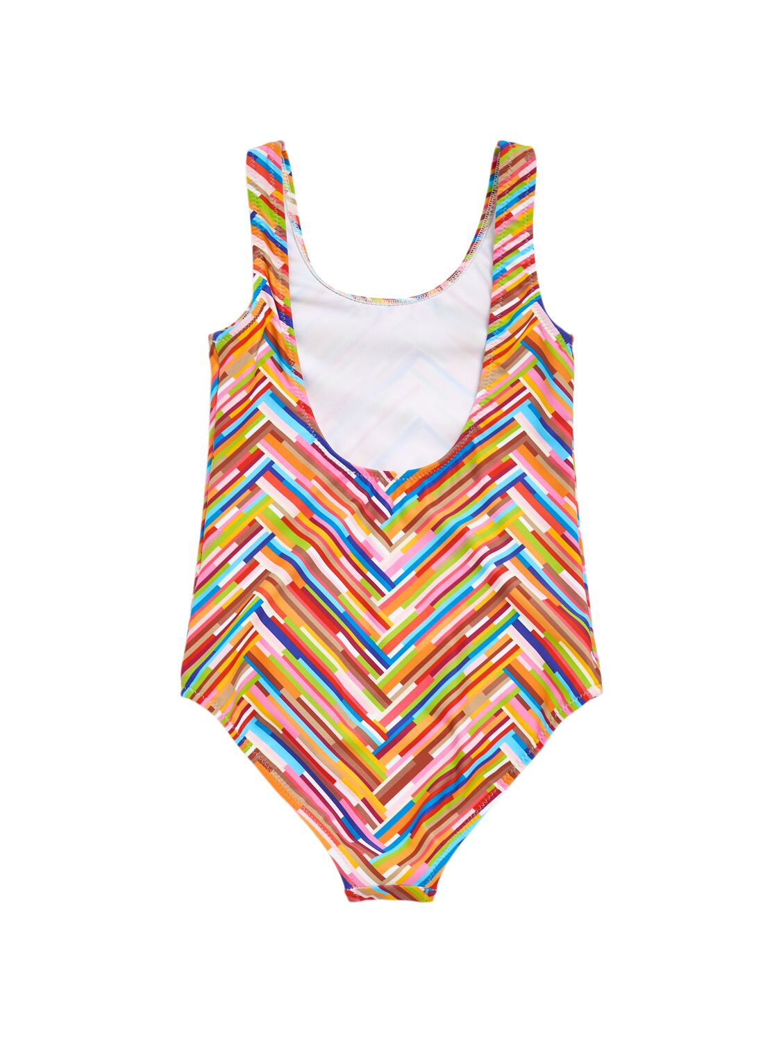 Shop Missoni Printed Lycra One Piece Swimsuit In Multicolor