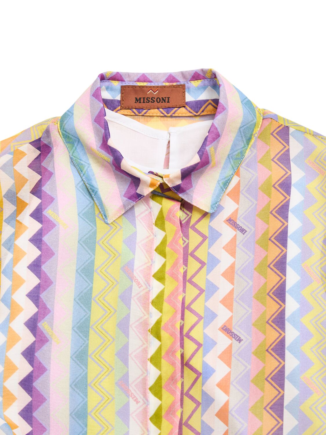 Missoni Printed Cotton & Silk Dress In Multicolor