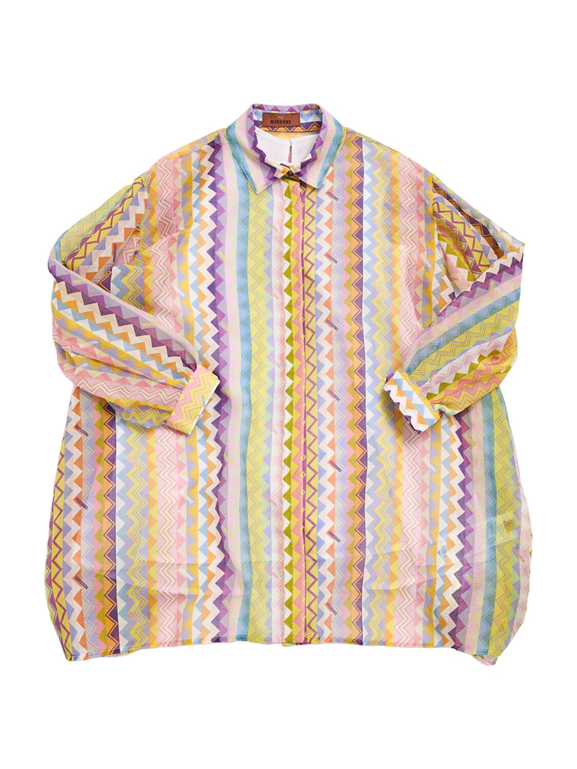 Missoni Printed Cotton & Silk Dress In Multicolor