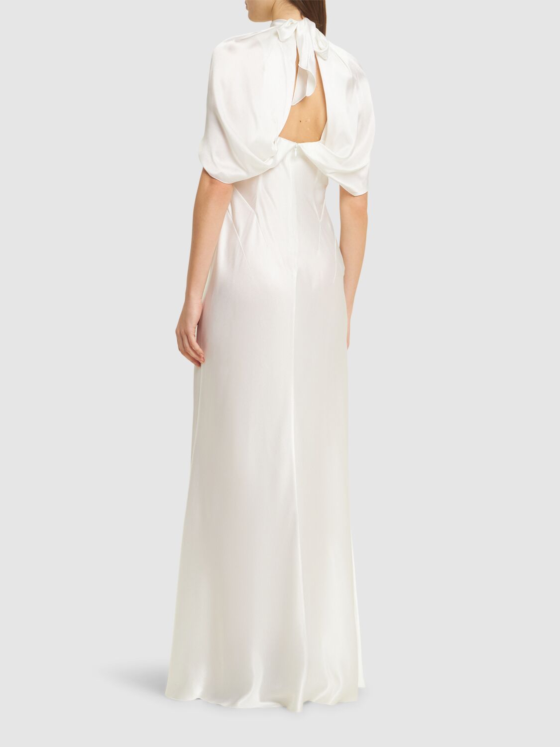 ワンピース A FERRETTI SS19 ABITO (A.0451.1614 2 WHITE) Alberta Ferretti Draped Jumpsuit In White | ModeSens