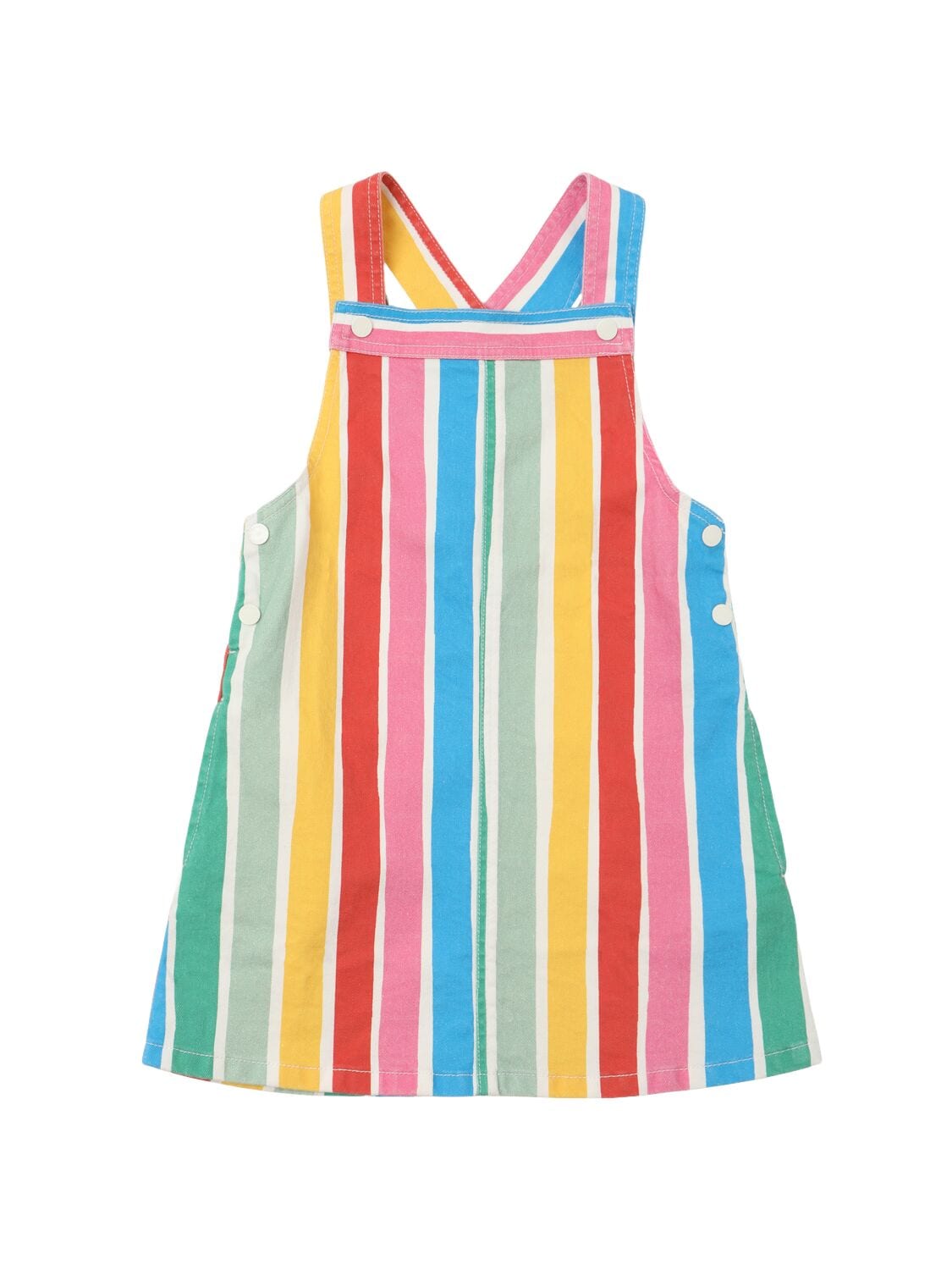 Striped Stretch Gabardine Dress