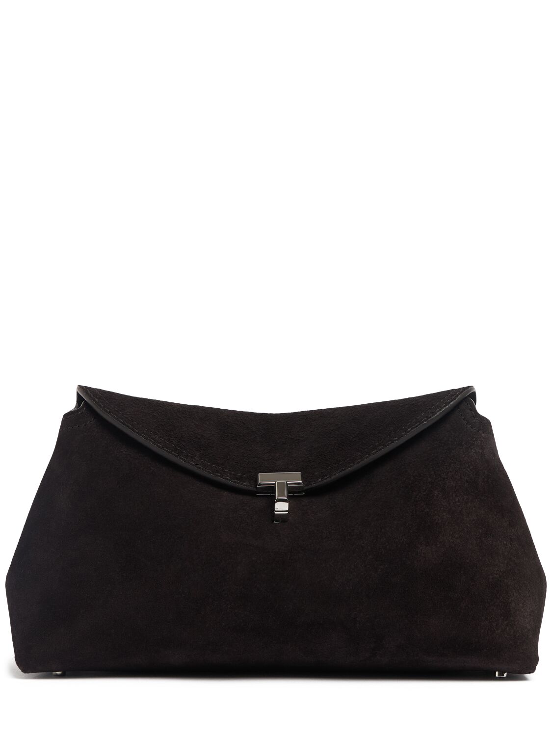 T-lock Suede Clutch