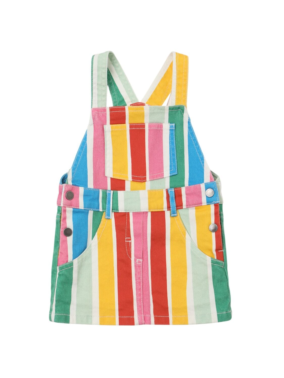 Printed Stretch Denim Dress