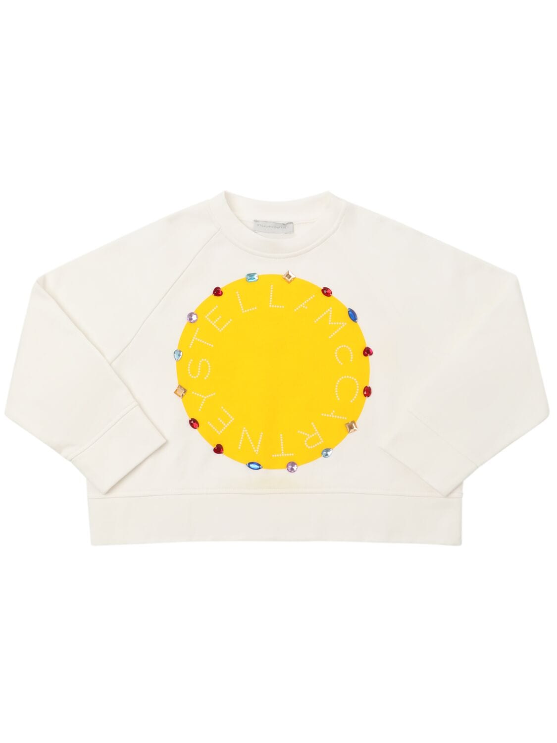 Embellished Cotton Crewneck Sweatshirt