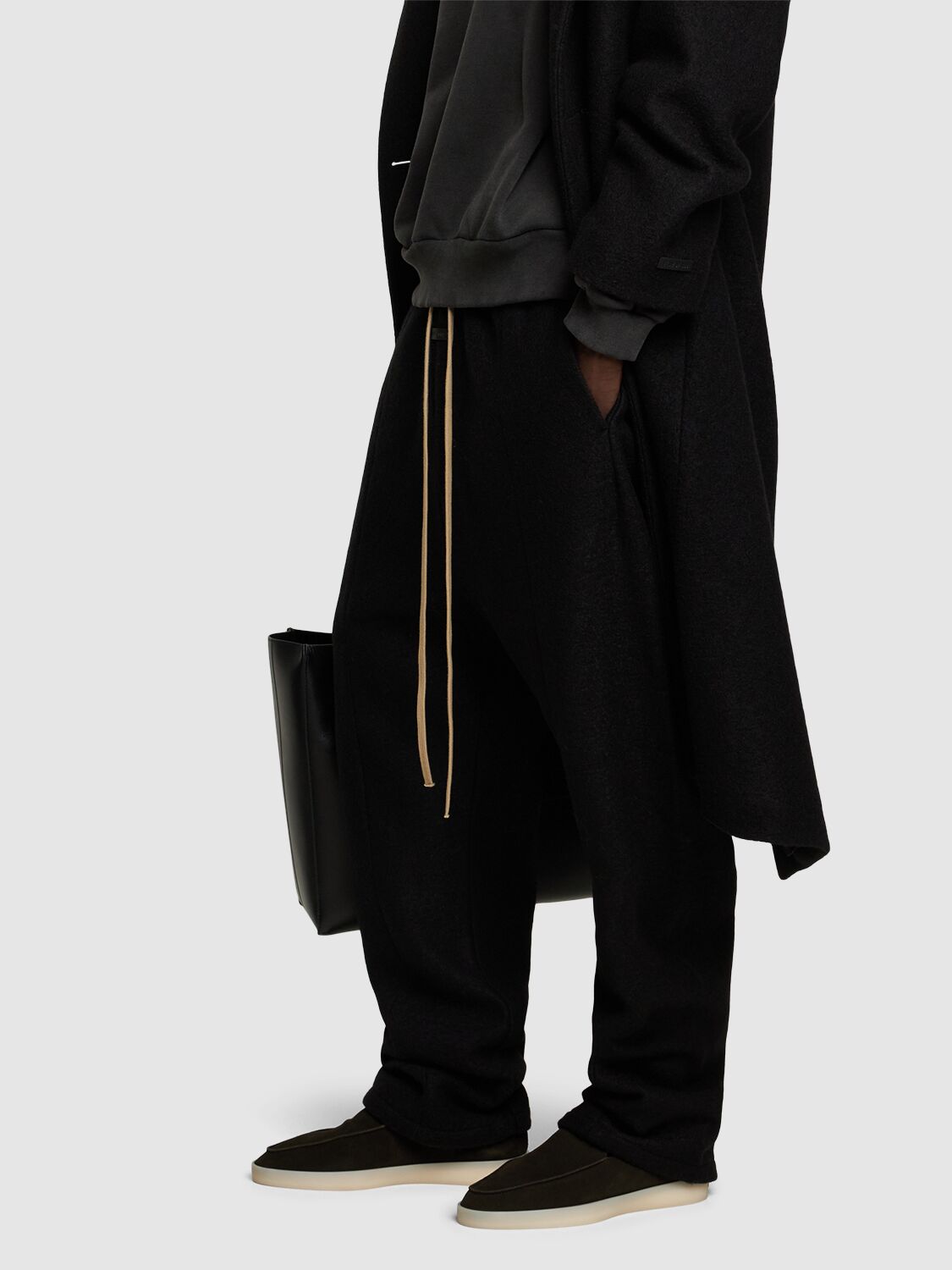 Shop Fear Of God Suede Loafers In Militare