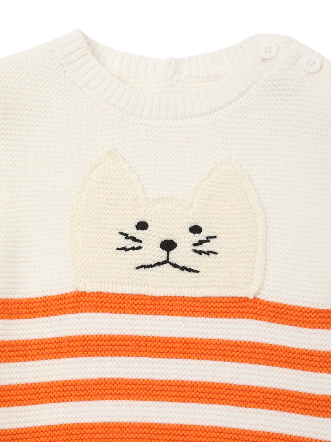 Stella Mccartney Cotton Knit Sweater In White