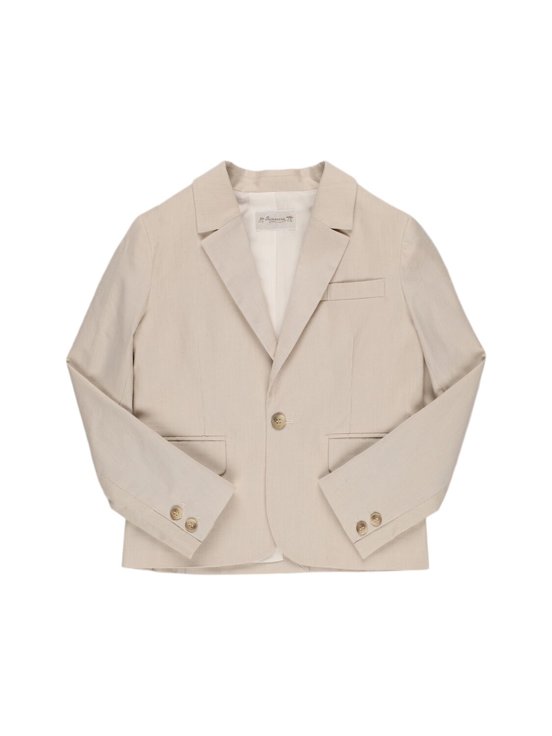 Bonpoint Cotton Twill Jacket In Beige