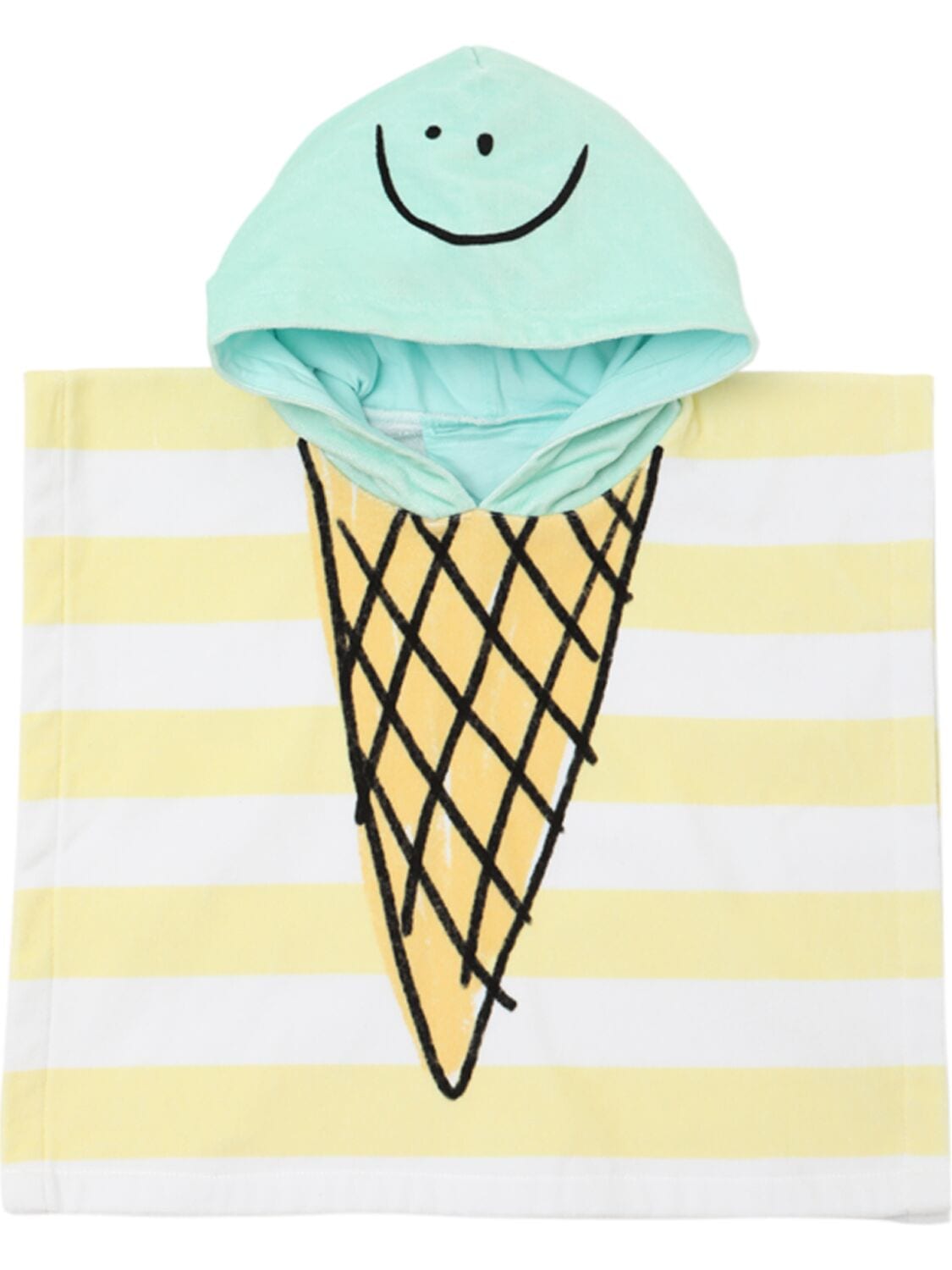Ice Cream Print Cotton Terry Bath Towel