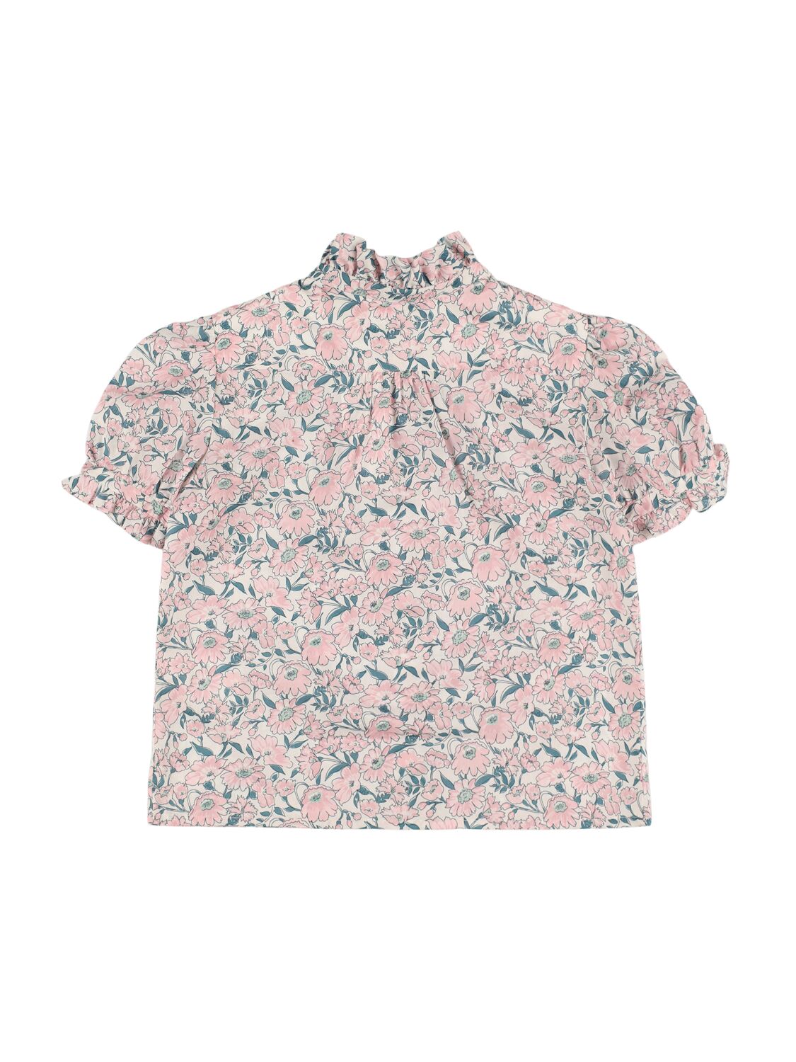 BONPOINT PRINTED COTTON POPLIN SHIRT 