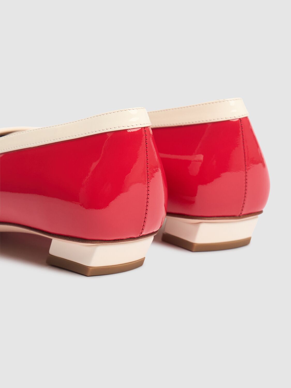 Shop Roger Vivier Lvr Exclusive Belle Vivier Leather Heels In Red,white