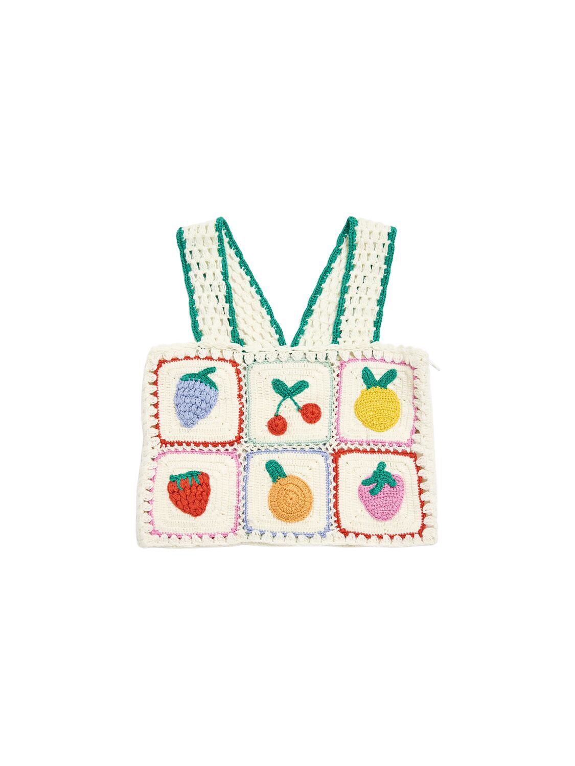 Stella Mccartney Embroidered Cotton Knit Top In Multicolor