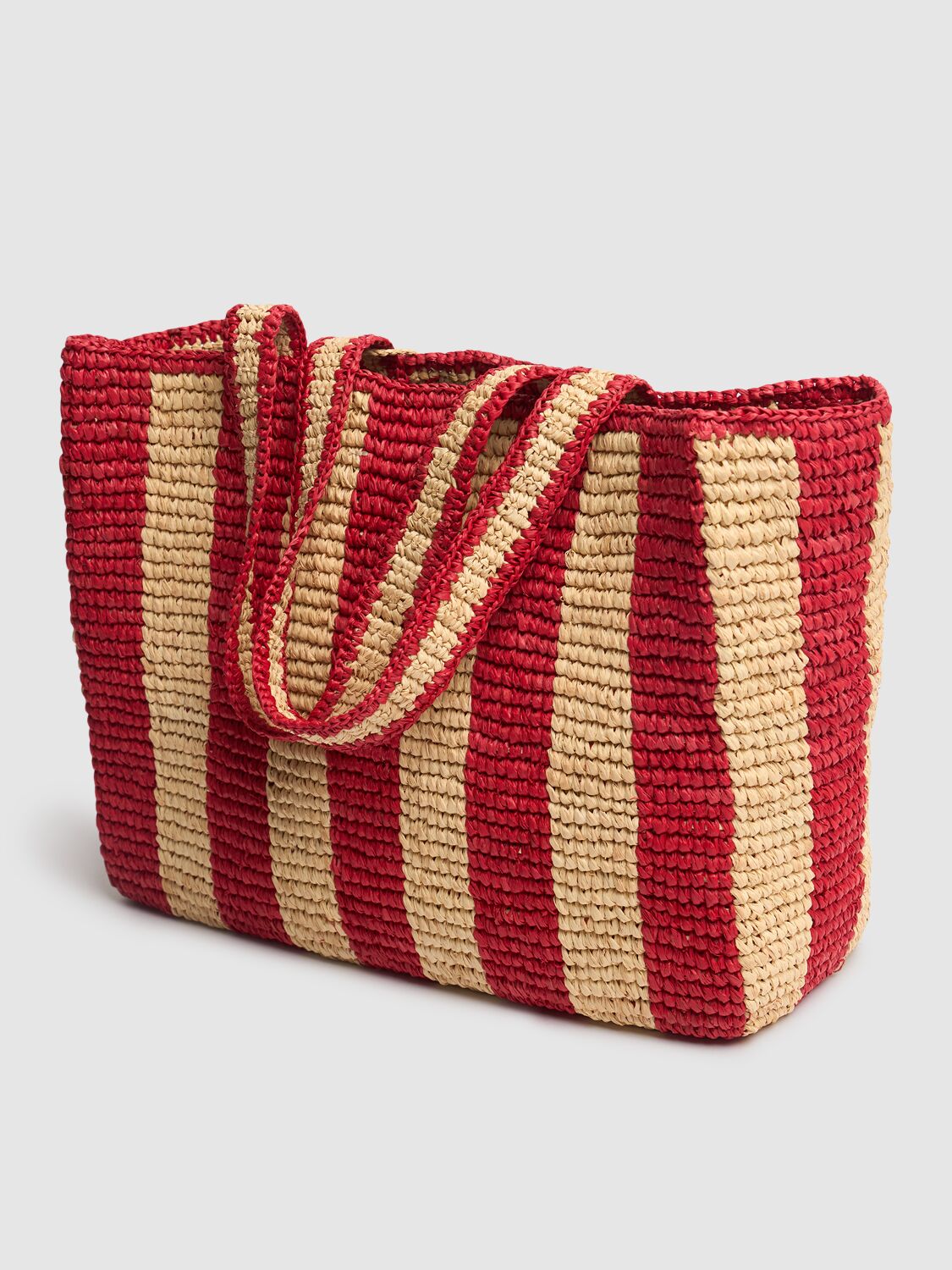 BONPOINT RAFFIA TOTE BAG W/LOGO 