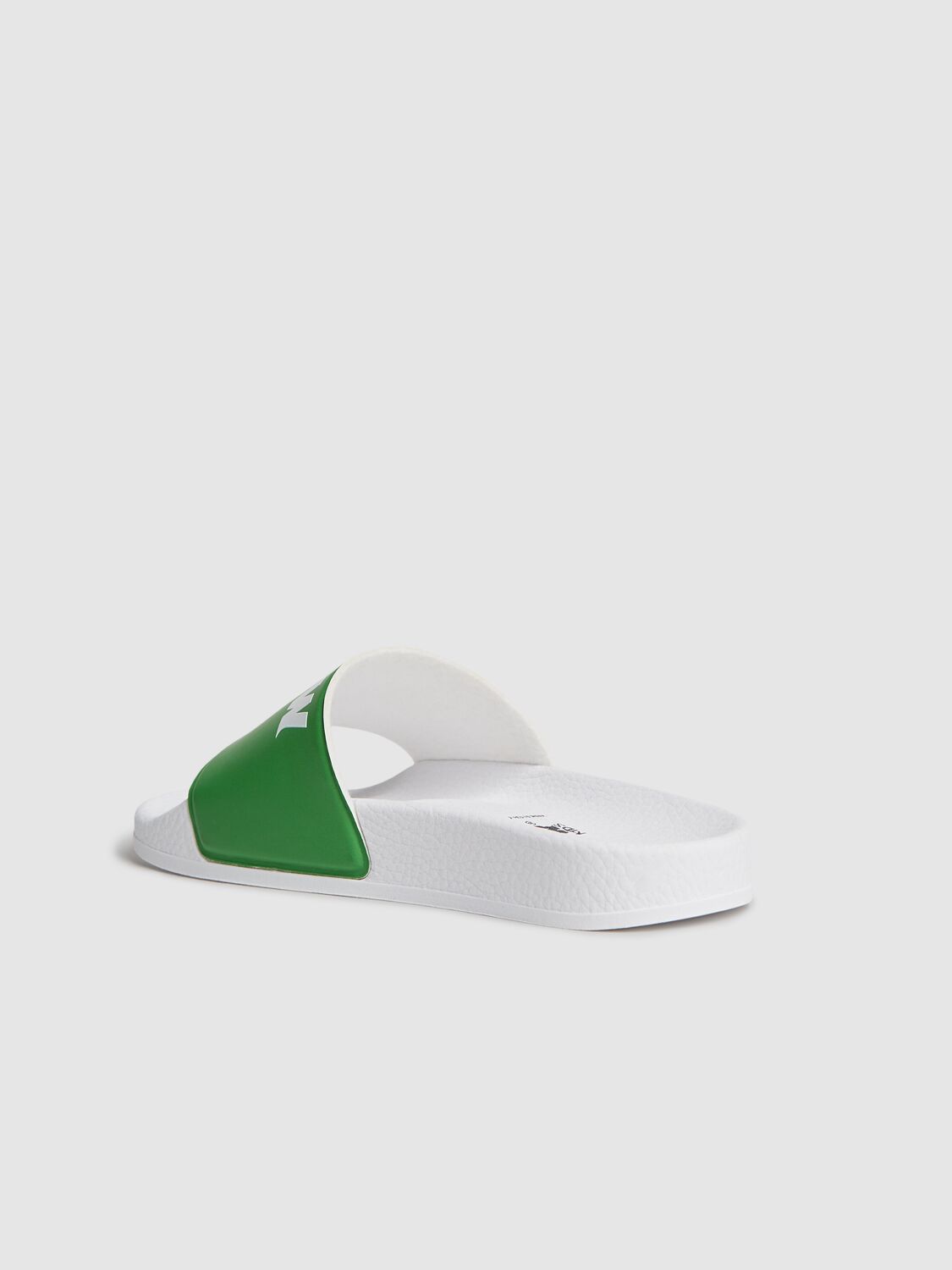 Barrow Logo Slide Sandals In Green