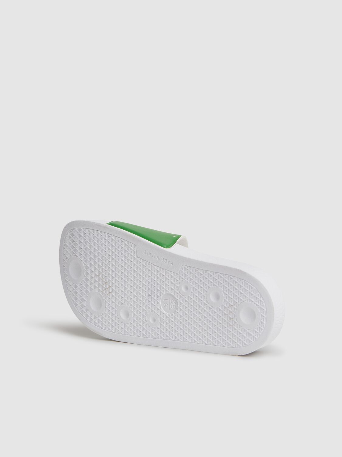 Barrow Logo Slide Sandals In Green