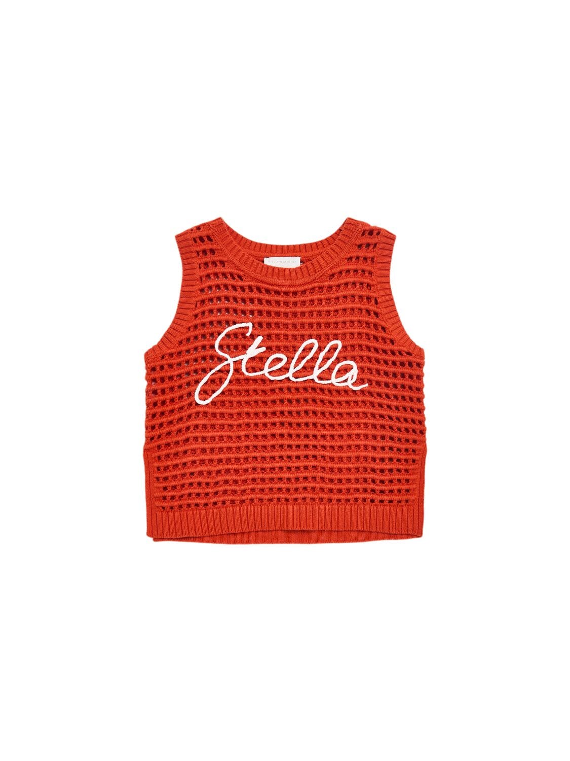 Embroidered Cotton Knit Top