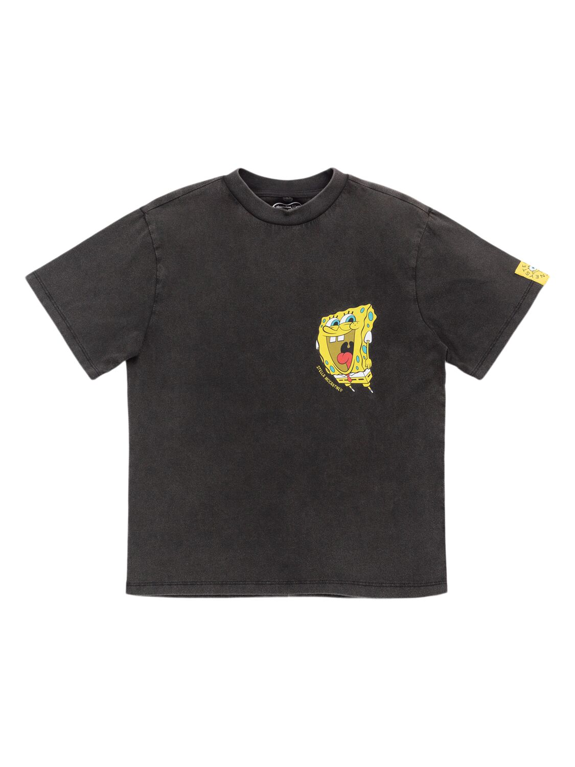 STELLA MCCARTNEY KIDS Spongebob Print Cotton Jersey T-shirt
