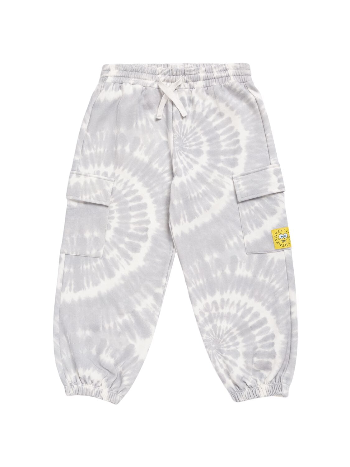 Printed Cotton Cargo Sweatpants