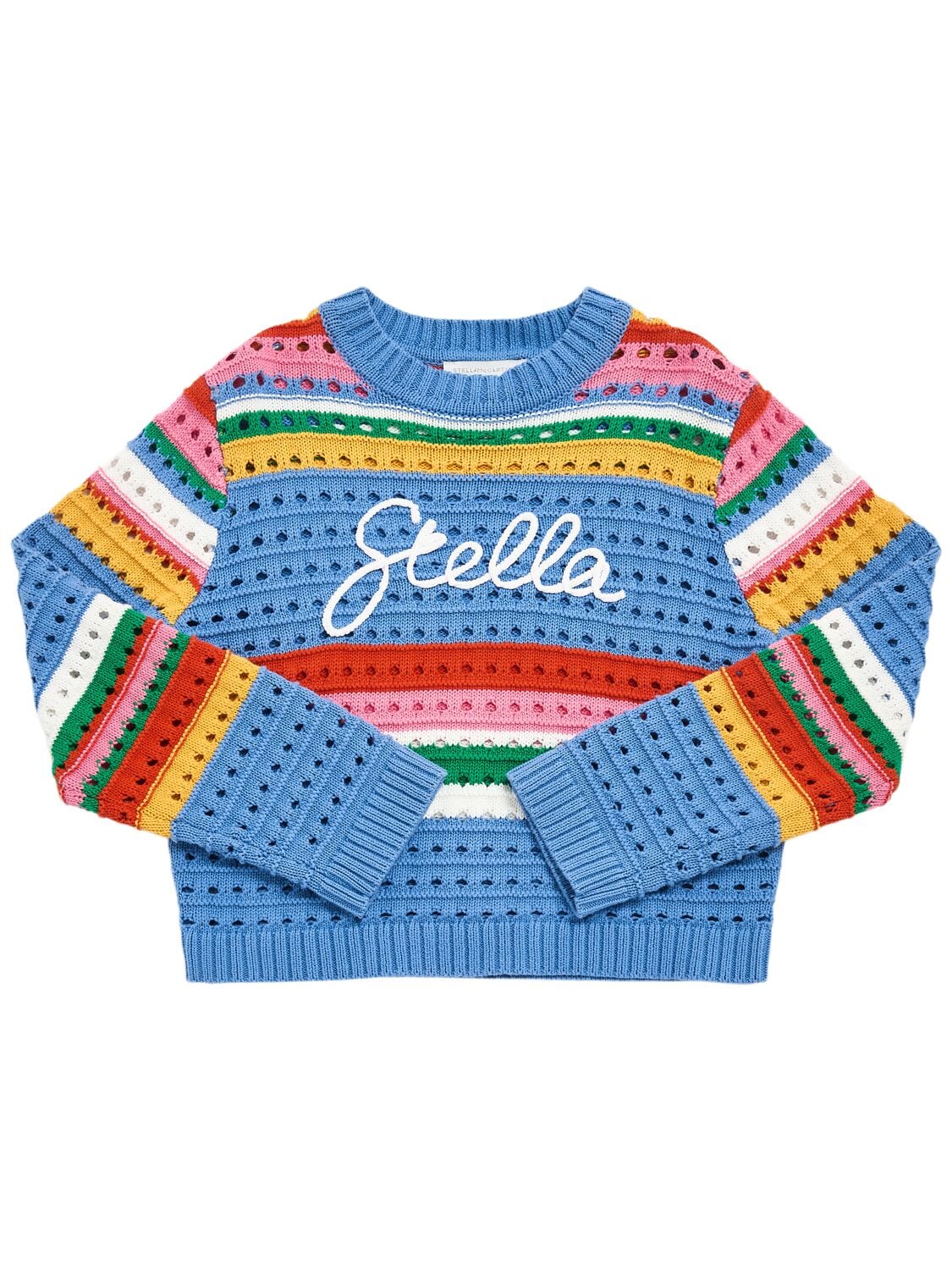 Cotton Knit Sweater W/logo