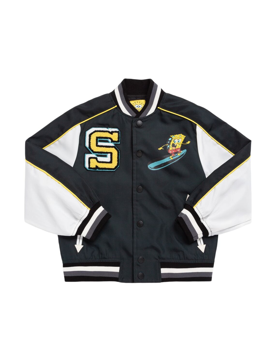 Embroidered Poly Bomber Jacket