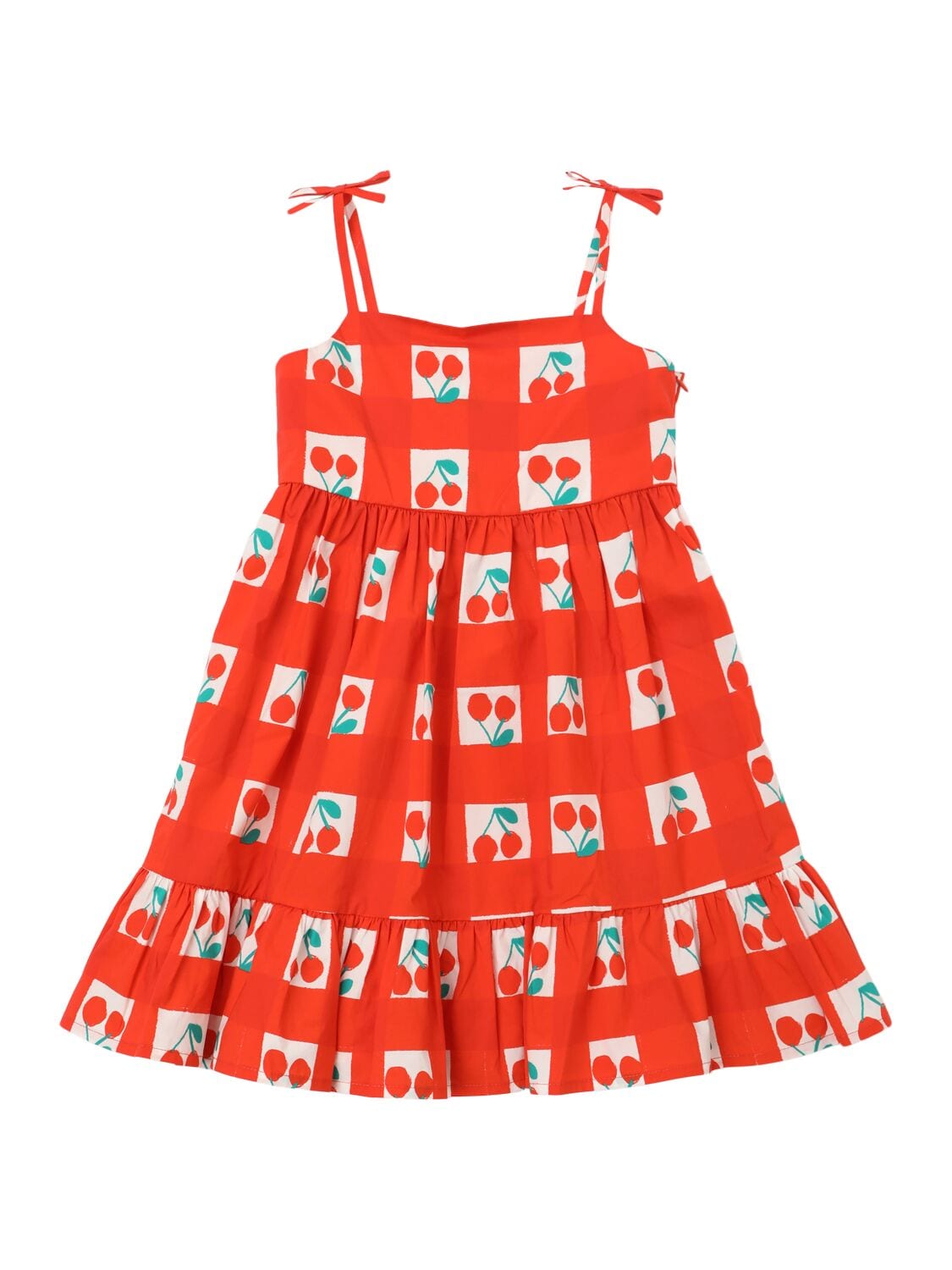 Cherry Print Cotton Woven Dress
